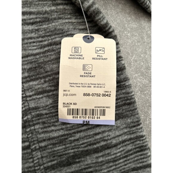 St. John's Bay Classic Quarter Zip, Women's Size Petite M, Gray NWT NEW MSRP $32 - Picture 3 of 9